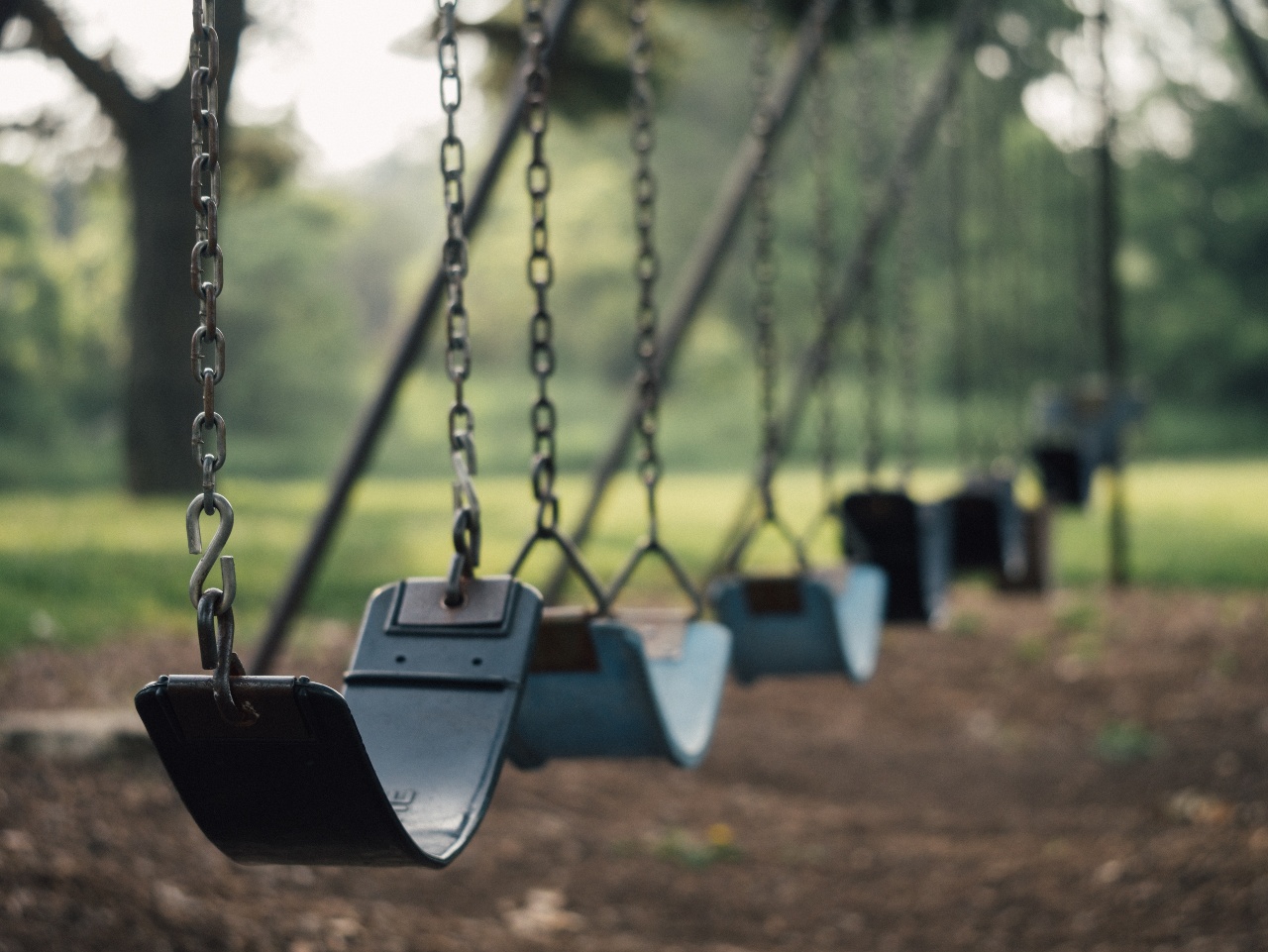 Swingset at a Playground